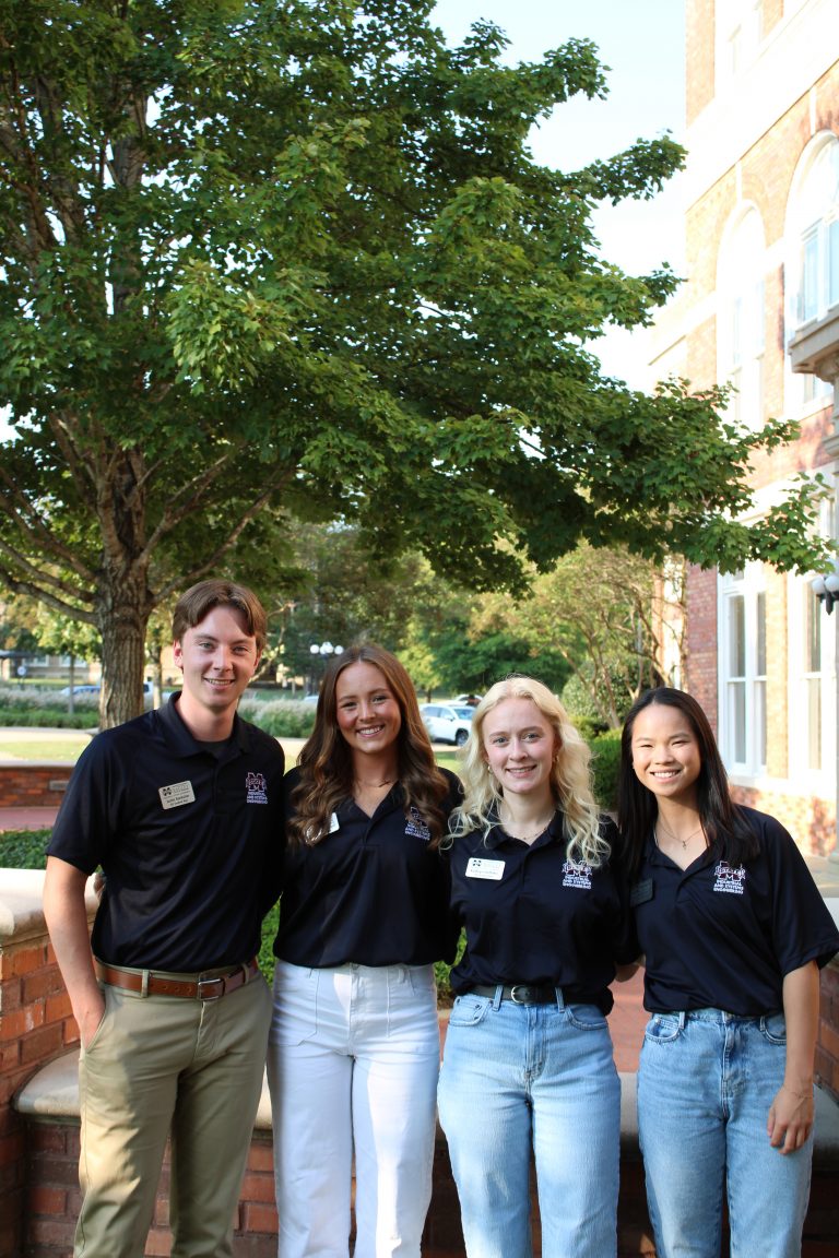 Justin Bankston: Junior, Biloxi, MS, Gracie Smallwood: Senior, Gulfport, MS, Kathryn Huffaker: Senior, Huntsville, AL, Anabelle Lawson: Senior, Biloxi, MS