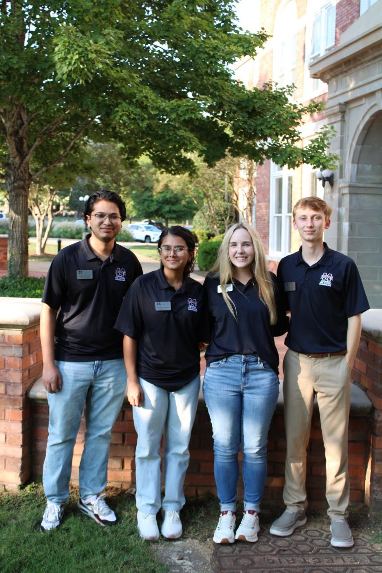 Rajnish Poudel: Senior, Kathmandu, Nepal, Shrutika Ghimire: Junior, Birtamode, Nepal, Annalia Margherio: Senior, Gautier, MS, Freddie McConnell: Sophmore, Rogersville, AL