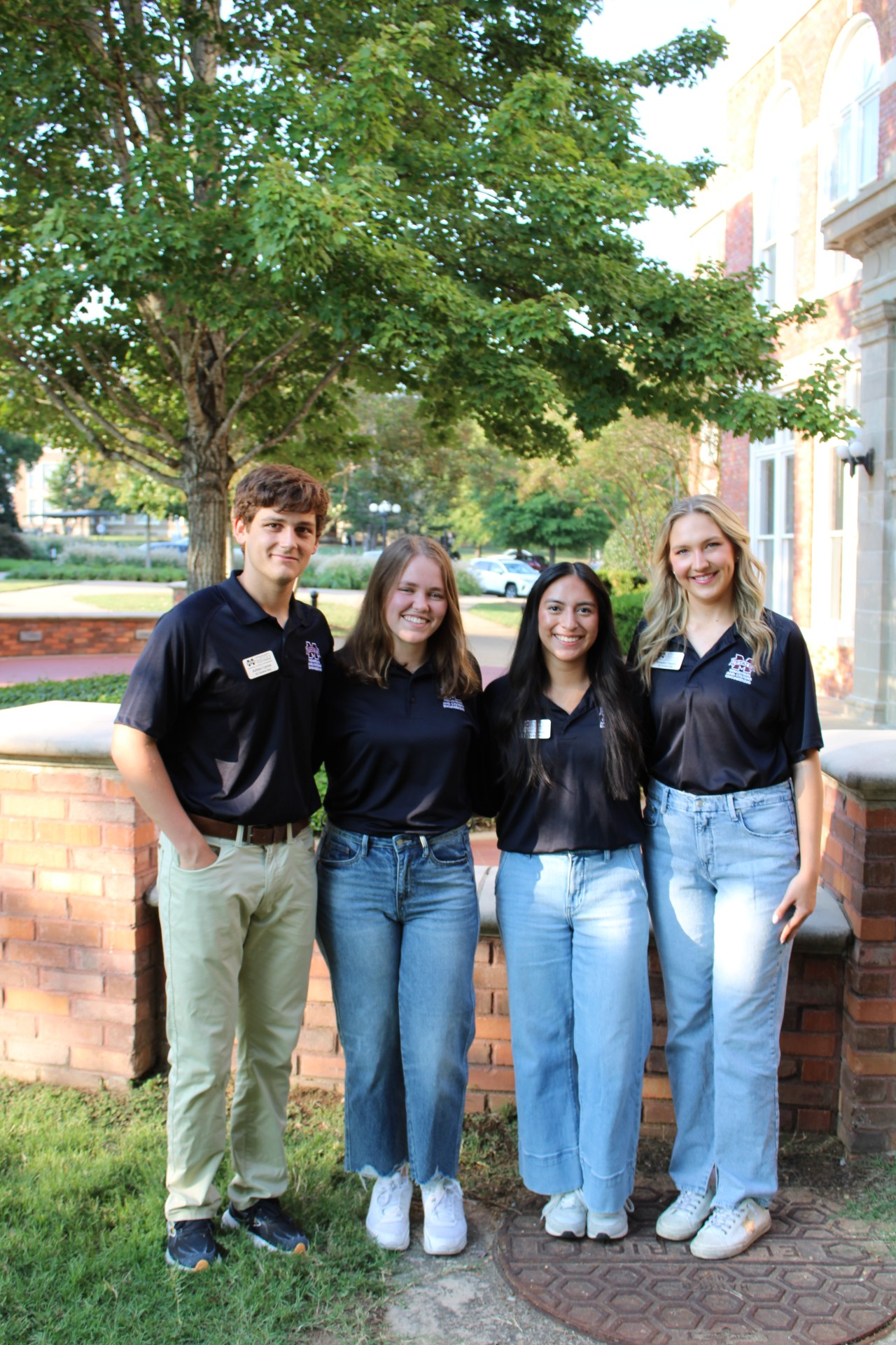 Ashton Carron: Senior, Biloxi, MS, Elaine Smith: Sophmore, Humble, TX, Analese Gibbons: Junior, Ocean Springs, MS, Annalyn Fayard: Senior, Biloxi, MS